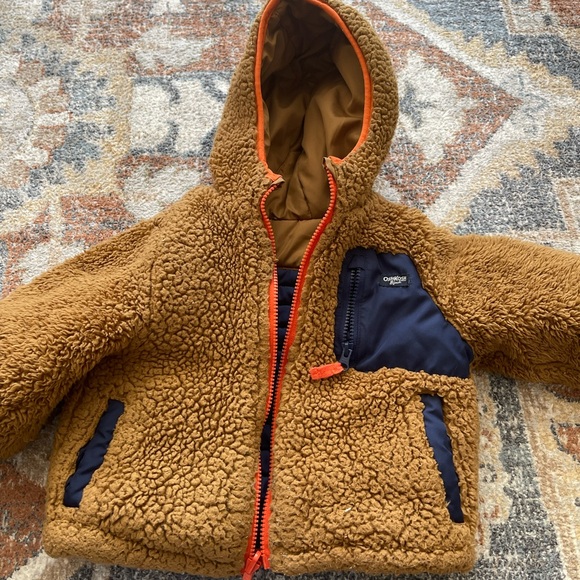 OshKosh B'gosh Other - Oshkosh Brown and Navy Fleece Jacket
